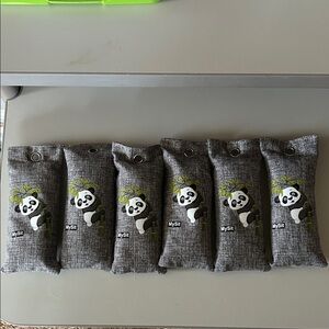 Charcoal Bamboo Shoe Bags